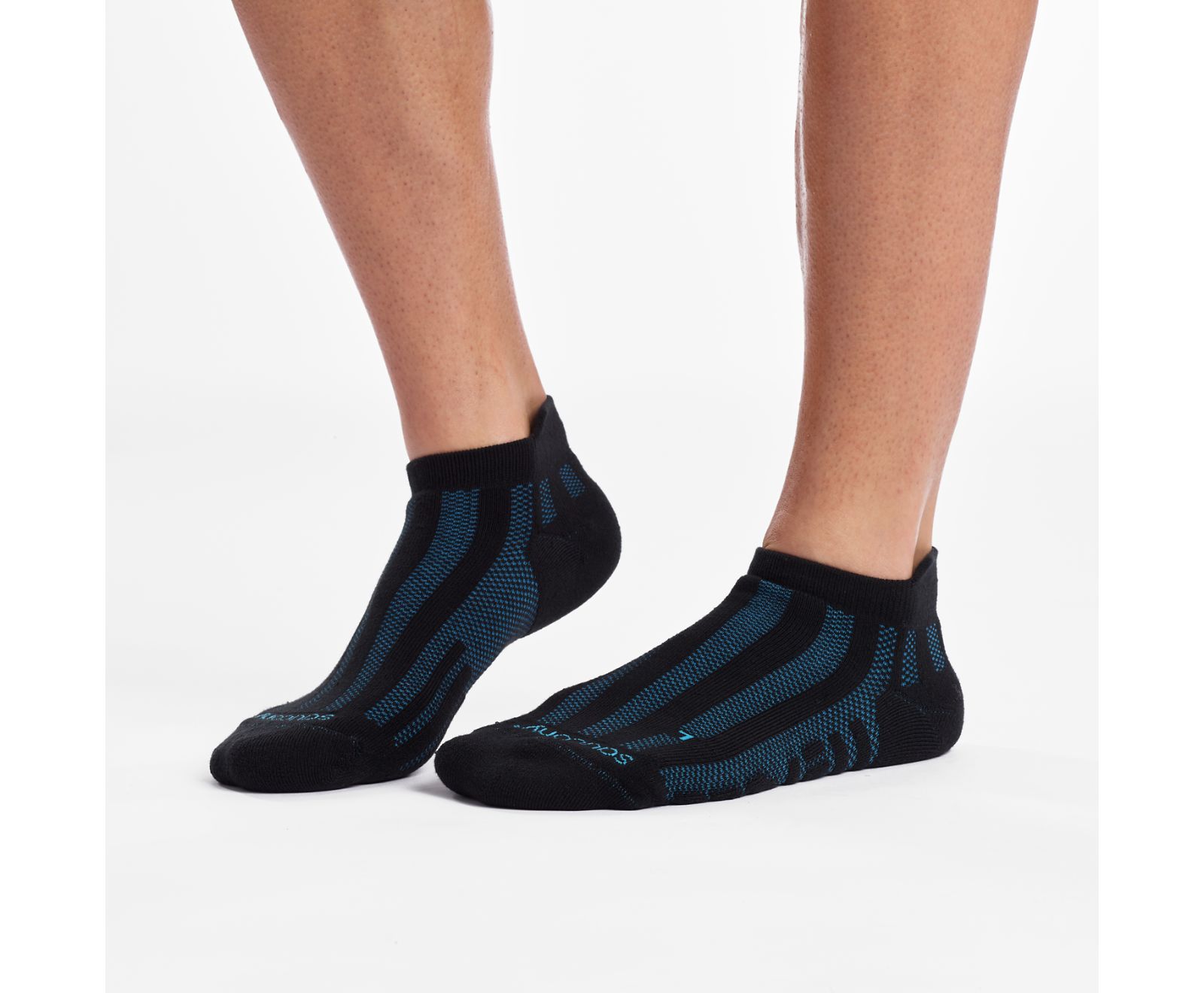 Calcetines Saucony Ventilator No Show Tab 1 Pack Niños Negros Azul Marino | México 798KORI